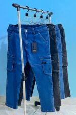 Denim Men's 6 pocket Cargo Pants - Image 2